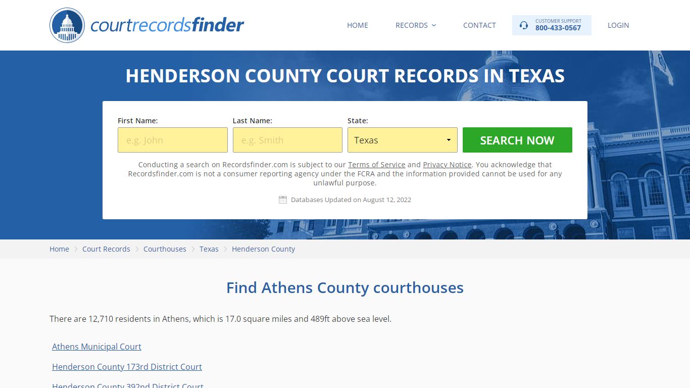 Henderson County, TX Court Records - Find Henderson ...