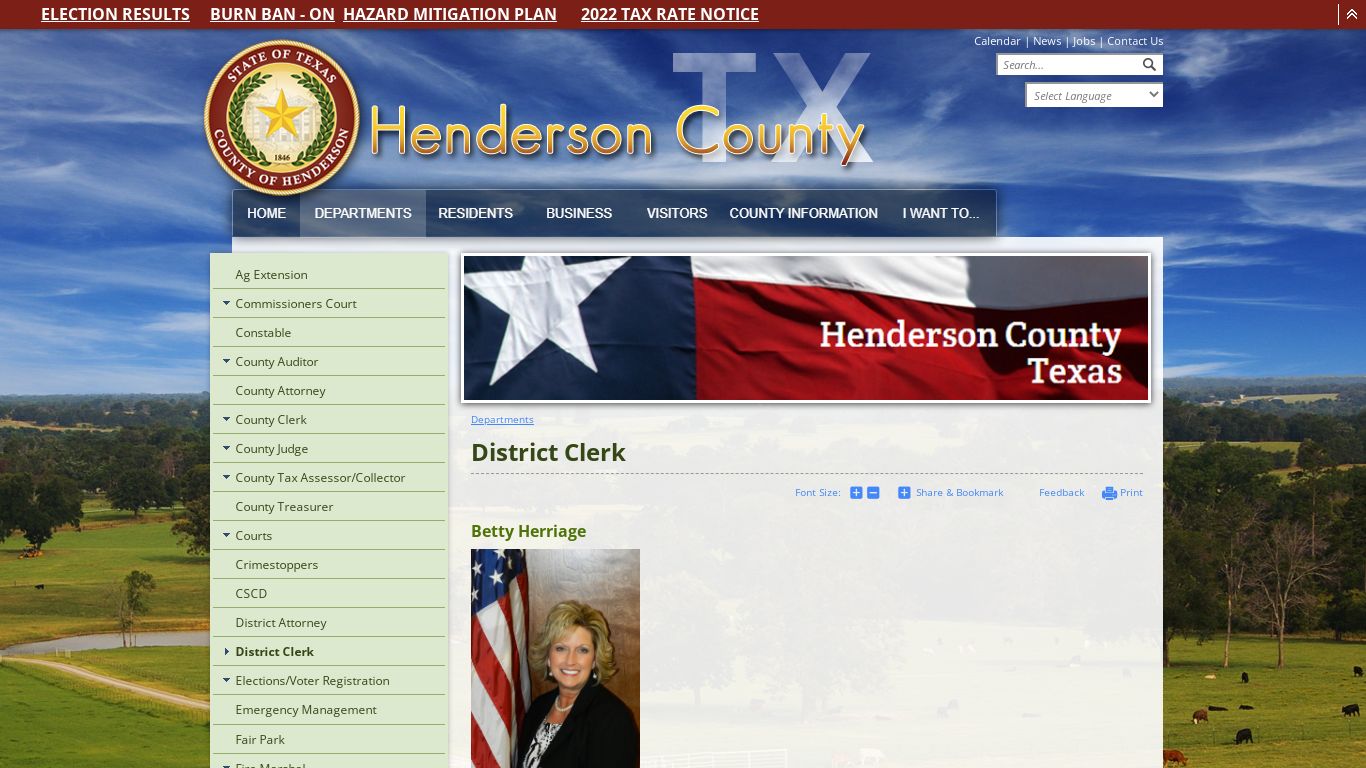 District Clerk - Henderson County, Texas